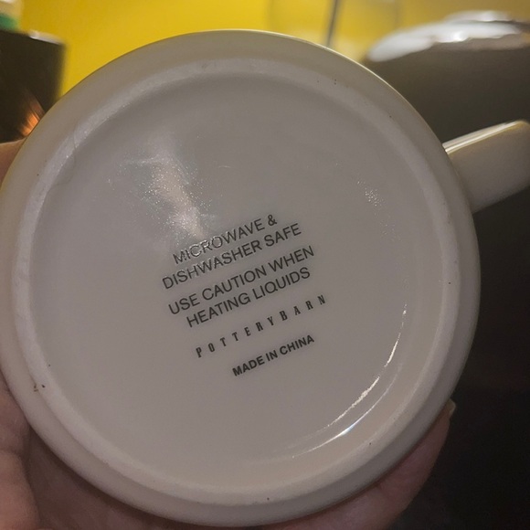 Pottery Barn plaid monogram G mug, coffee cup - Picture 4 of 5